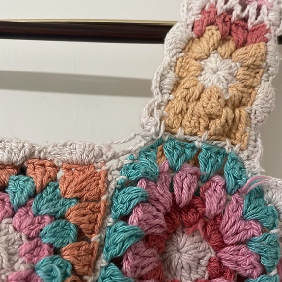 Beach Riot Eliza Colorful Crochet Top Size L - Picture 7 of 7